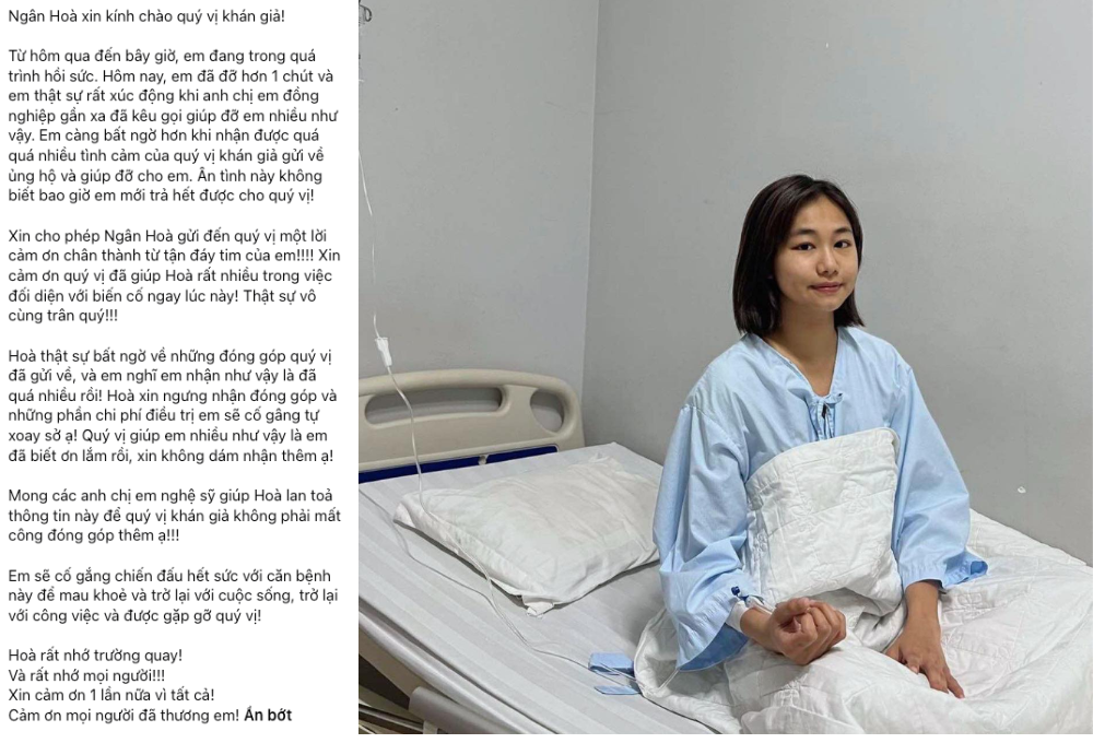Ngân Hoà gặp khó khăn vì suy thận mạn giai đoạn cuối