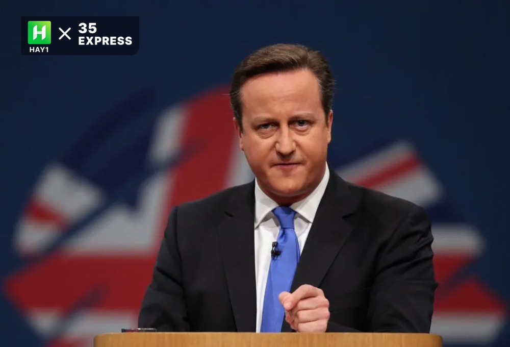 Cựu Thủ tướng Anh David Cameron tới dự một sự kiện tại London

