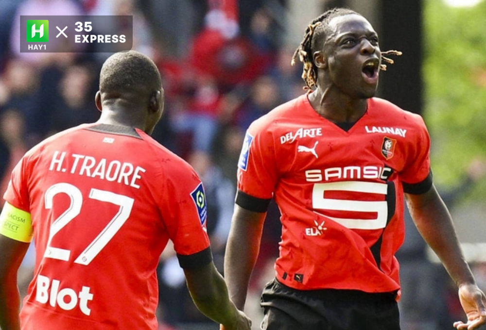 Jérémy Doku bùng nổ trong màu áo Rennes
