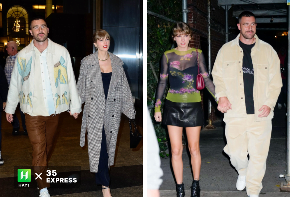 Travis Kelce giữ vững phong độ thời trang với thần thái fashionisto khi xuất hiện cùng với Taylor Swift