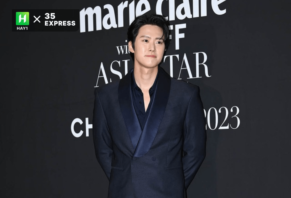  Gong Myung tại thảm đen của Marie Claire Asia Star Awards 2023