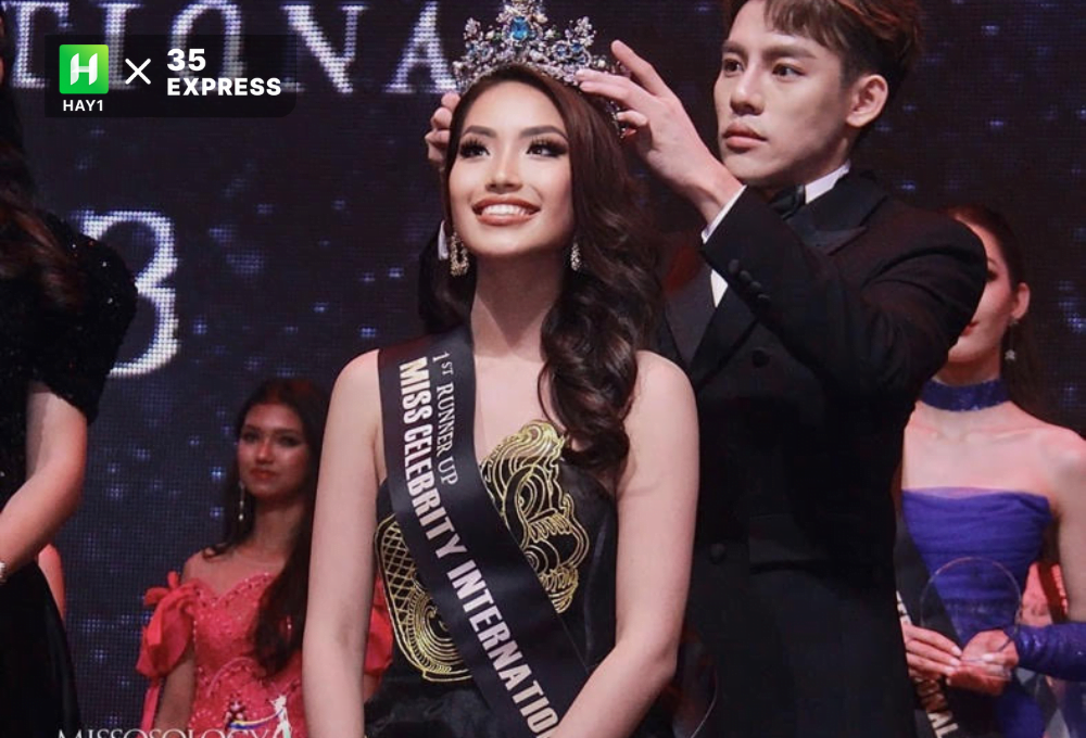 Lâm Châu giành ngôi Á hậu 1 Miss Celebrity International 2023
