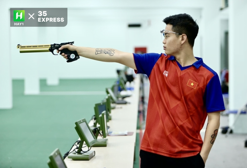  Phạm Quang Huy lỡ huy chương tại Giải vô địch bắn súng quốc gia 2023
