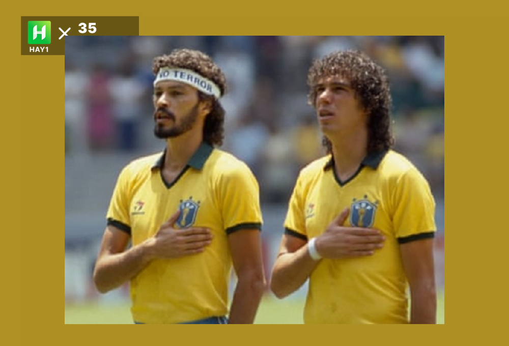 Casagrande và Sócrates ở World Cup 1986
