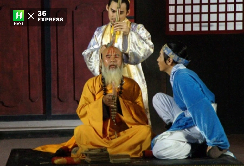Bộ phim Về đất Thăng Long tái hiện hình ảnh vua Lê Long Đĩnh dóc mía trên đầu nhà sư
