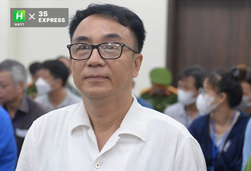 Cựu Cục phó Cục Quản lý thị trường Trần Hùng tại phiên toà sơ thẩm
