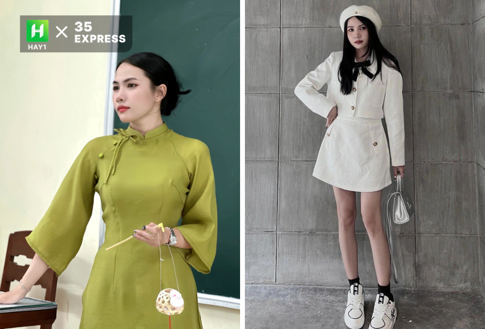 Phong cách thời trang của cô giáo Vẹn Trần rất đa dạng
