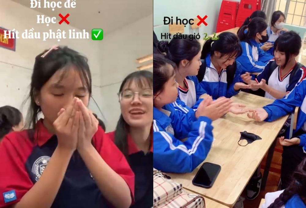 Trào lưu "hít dầu gió" trên TikTok