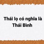 Thái lọ nghĩa là gì? Vì sao người Thái Bình gọi là Thái lọ