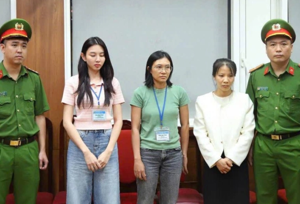 hoa hậu thuỳ tiên bị bắt