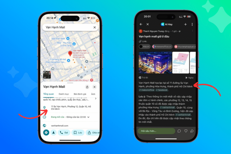 So Sánh Thực Tế: ChatGPT, Gemini, Google Maps và AI Hay Khi Tra Cứu Địa Chỉ Vạn Hạnh Mall
