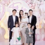 Anh chồng Hoa hậu Đỗ Mỹ Linh làm bố đơn thân, khoe con gái thứ 3 da trắng, mắt đẹp hệt bố