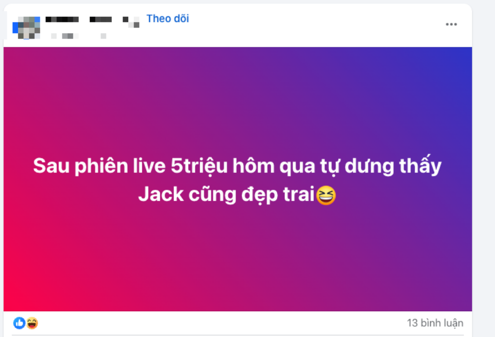 Mức độ phổ biến của Jack