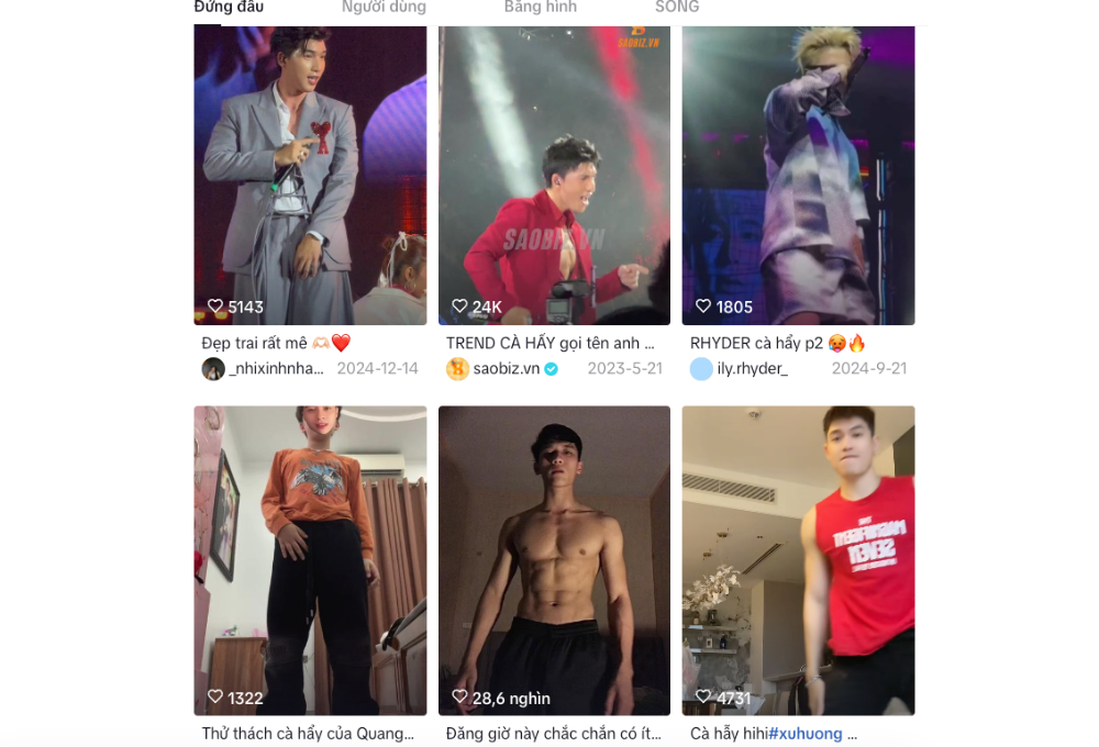 Mức độ phổ biến của vũ đạo cà hẩy trên TikTok 