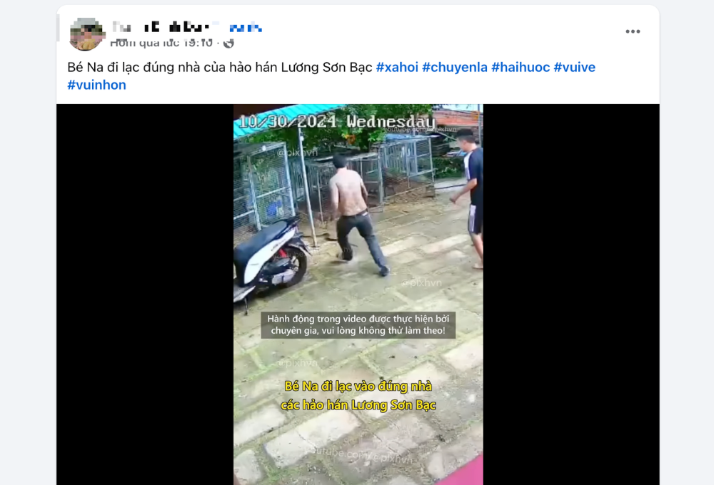 Trào lưu "bé Na đi lạc"
