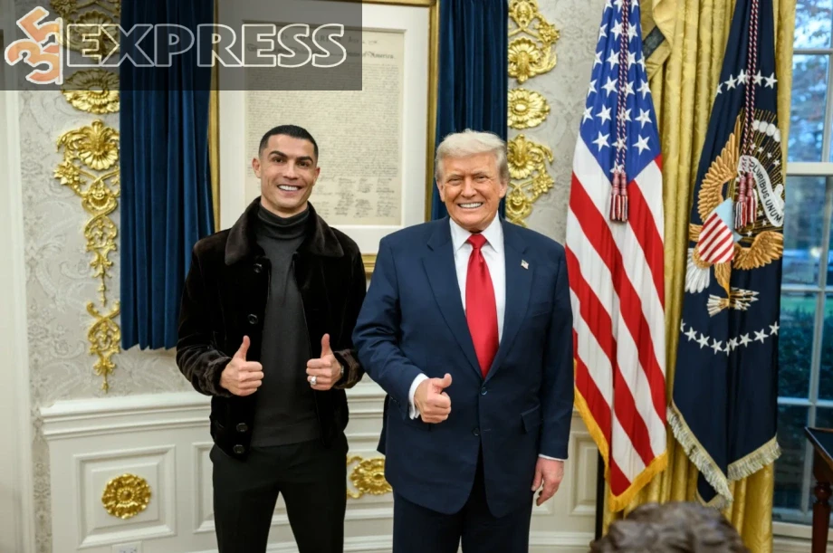 Cuộc gặp gỡ giữa Ronaldo, Donald Trump và Thái tử Ả Rập Xê Út Mohammed bin Salman