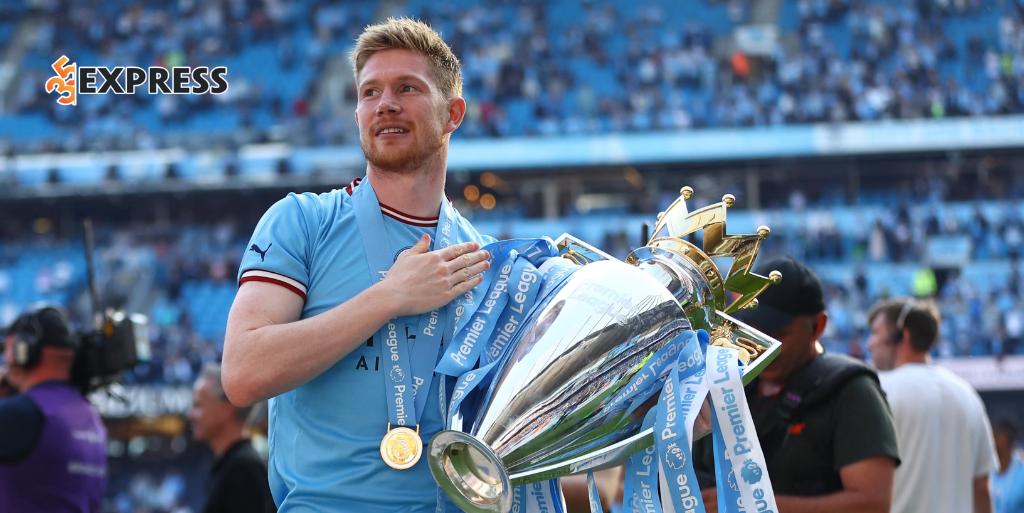 Kevin De Bruyne với danh hiệu ngoại hạng anh