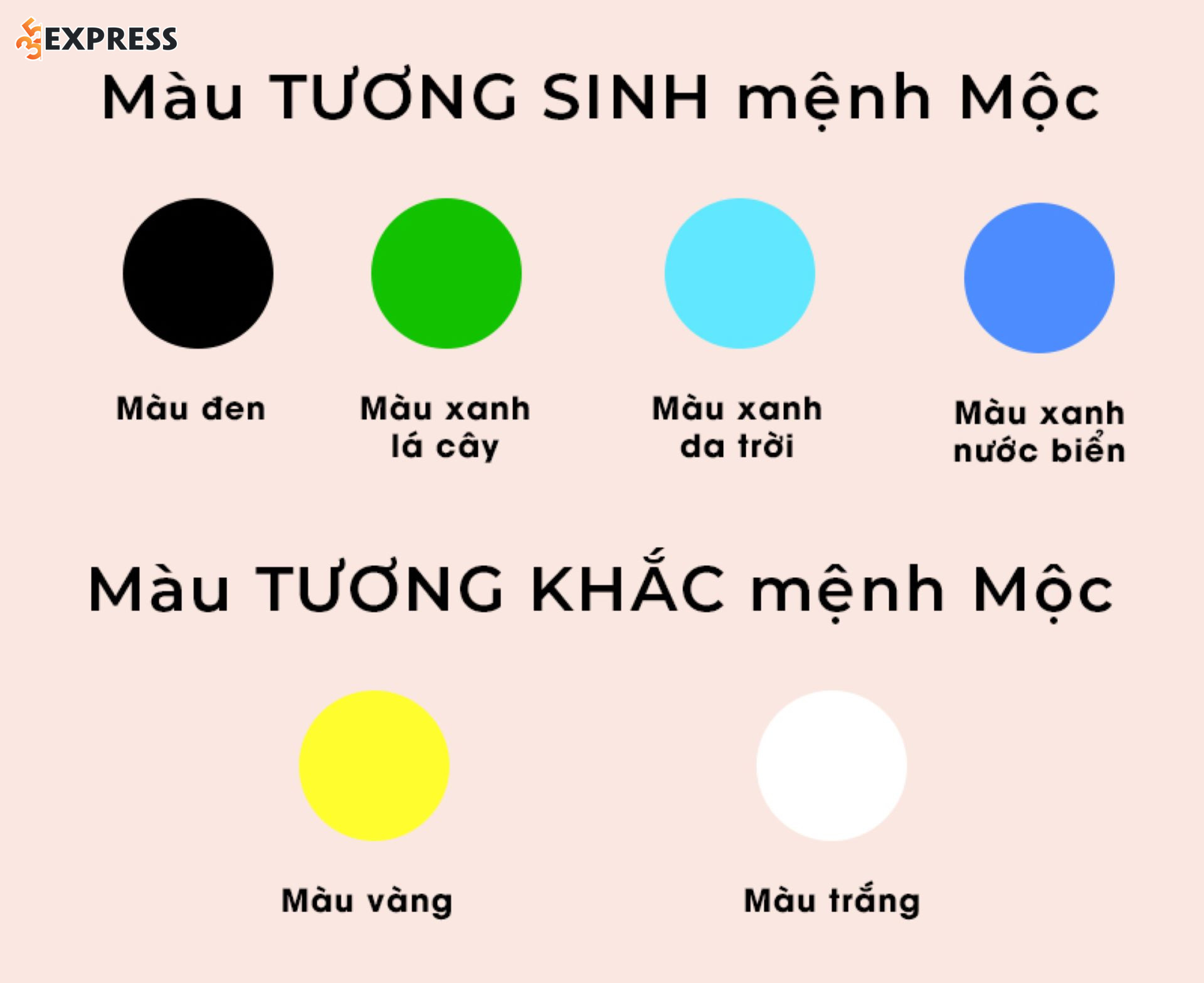 Màu sắc hợp và nên tránh