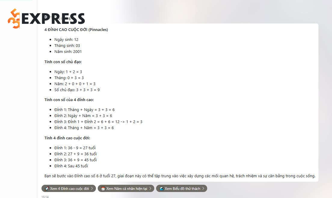 Lưu ý khi dùng AI xem số học