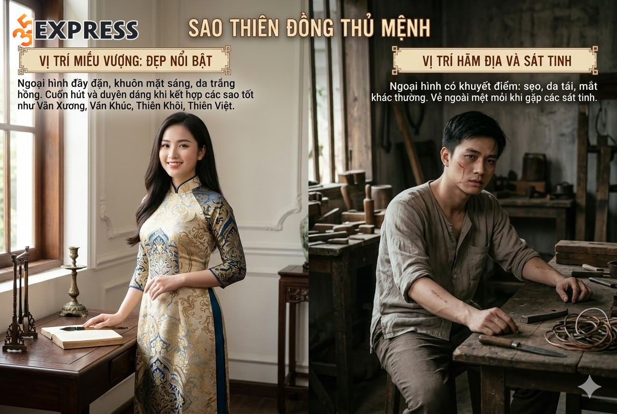 Ngoại hình của người có Thiên Đồng thủ Mệnh