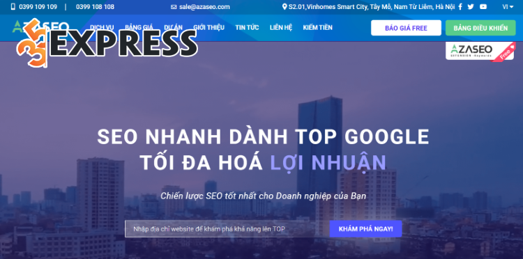 Azaseo là đơn vị cung cấp dịch vụ SEO trên toàn quốc với khả năng đẩy thứ hạng từ khóa bền vững và an toàn.