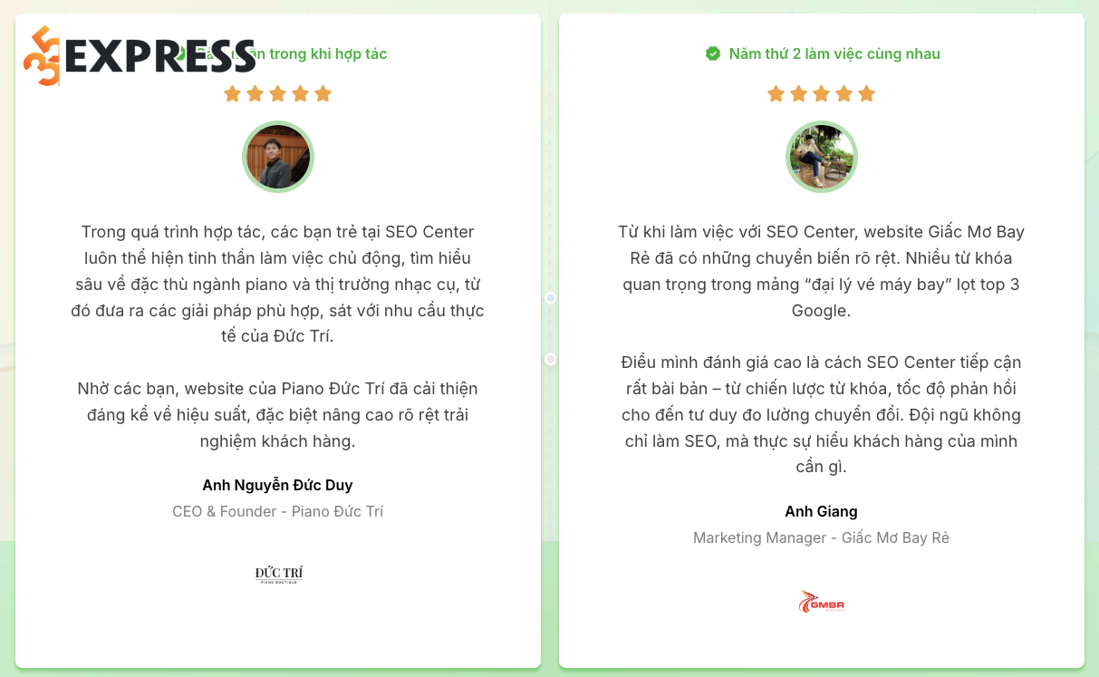 Đánh giá từ khách hàng