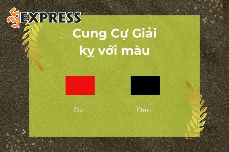 Cự Giải kỵ với màu đỏ và đen