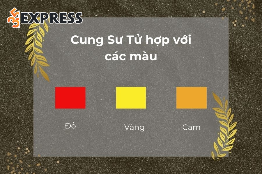Màu sắc hợp với Sư Tử