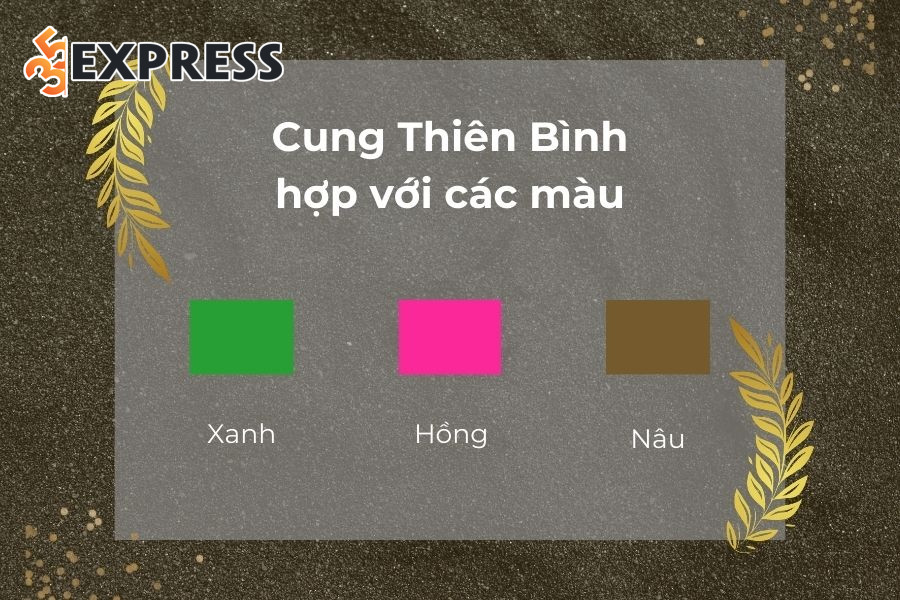 Màu sắc hợp với Thiên Bình