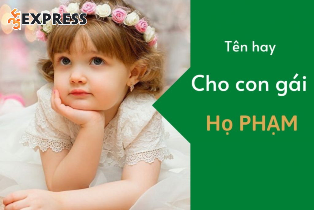 Đặt tên con gái họ Phạm