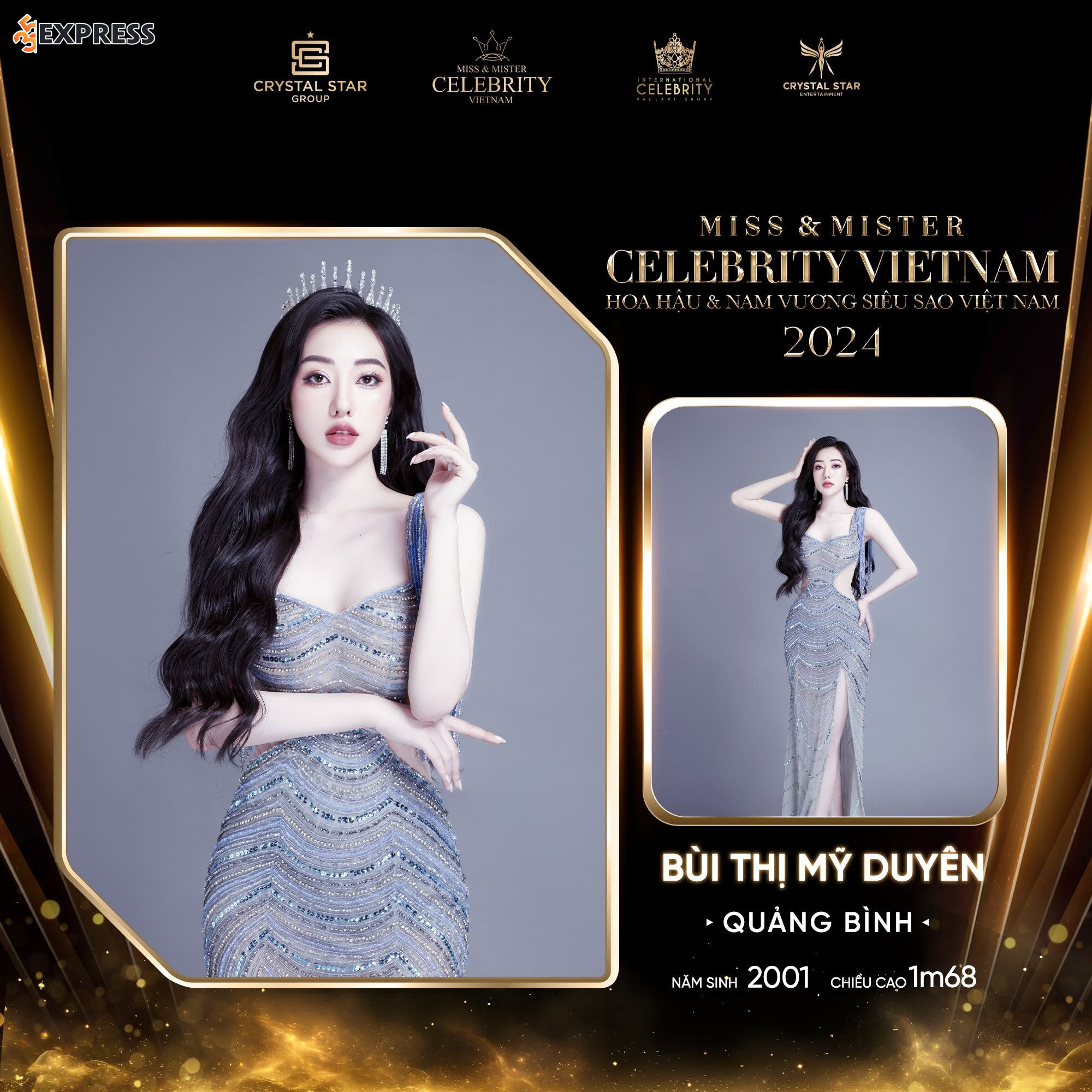 Bùi Thị Mỹ Duyên Á hậu 2 Miss & Mister Celebrity Vietnam 2024