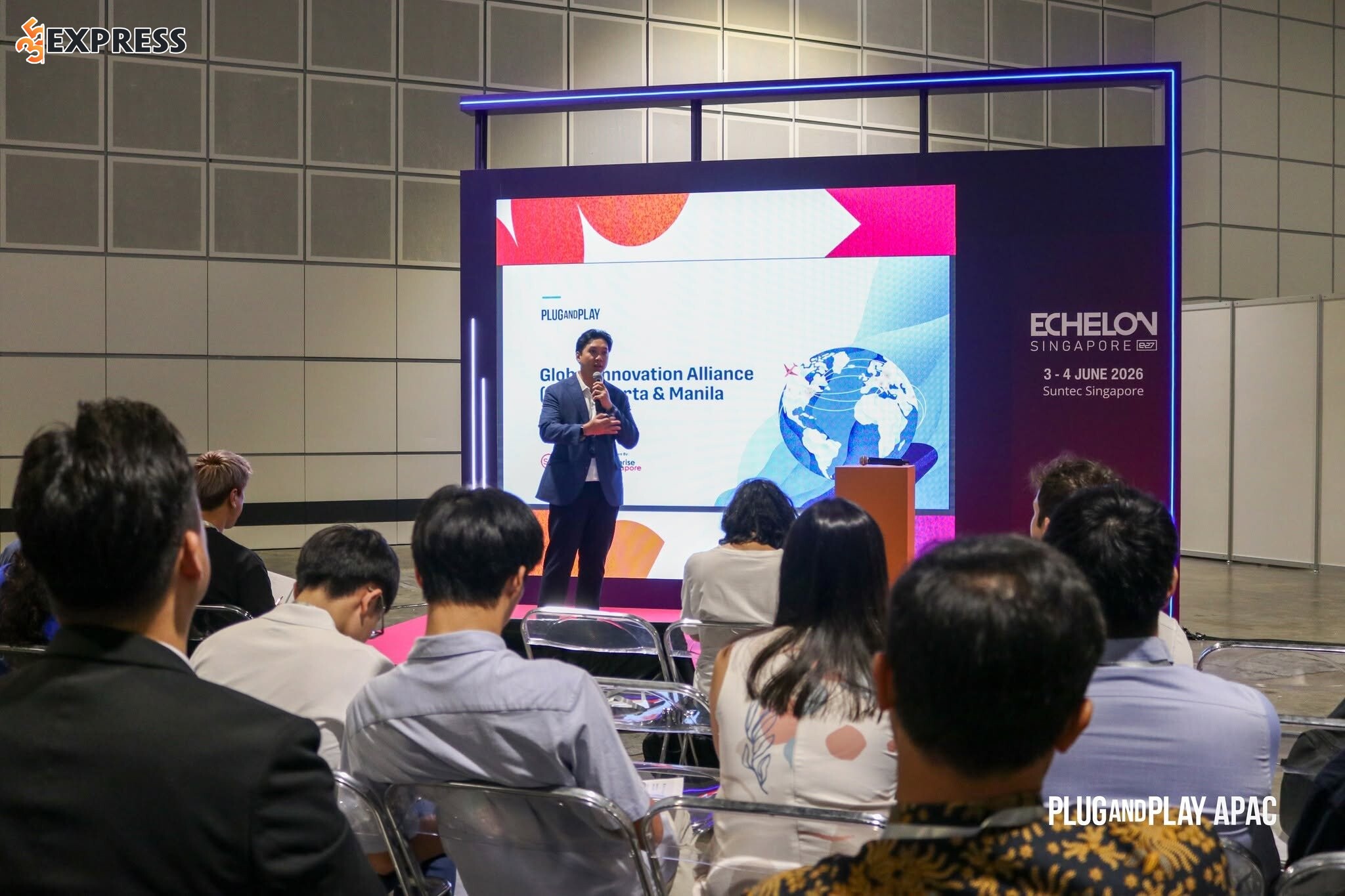 Chris Chae tích cực tham gia các diễn đàn công nghệ quốc tế lớn như Echelon Singapore
