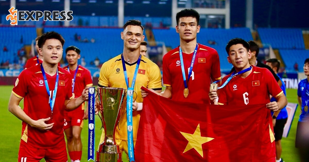 Đinh Quang Kiệt là thành viên trẻ nhất trong đội hình Việt Nam đăng quang ngôi vô địch ASEAN Cup 20266