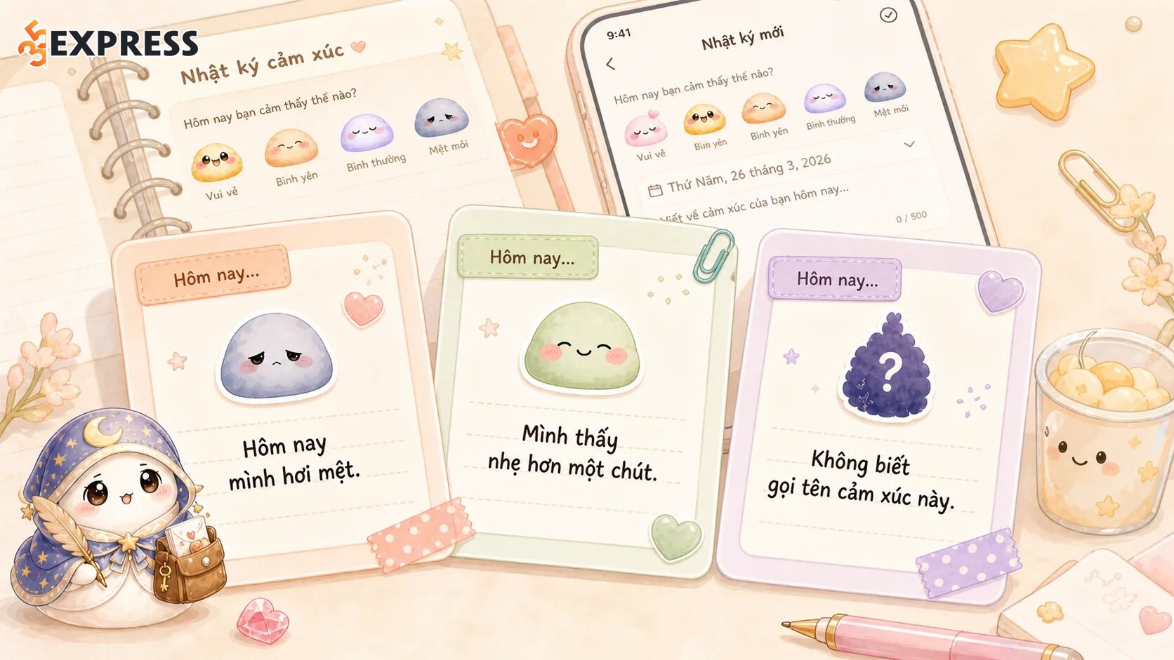 Viết nhật ký cảm xúc 5 phút mỗi tối