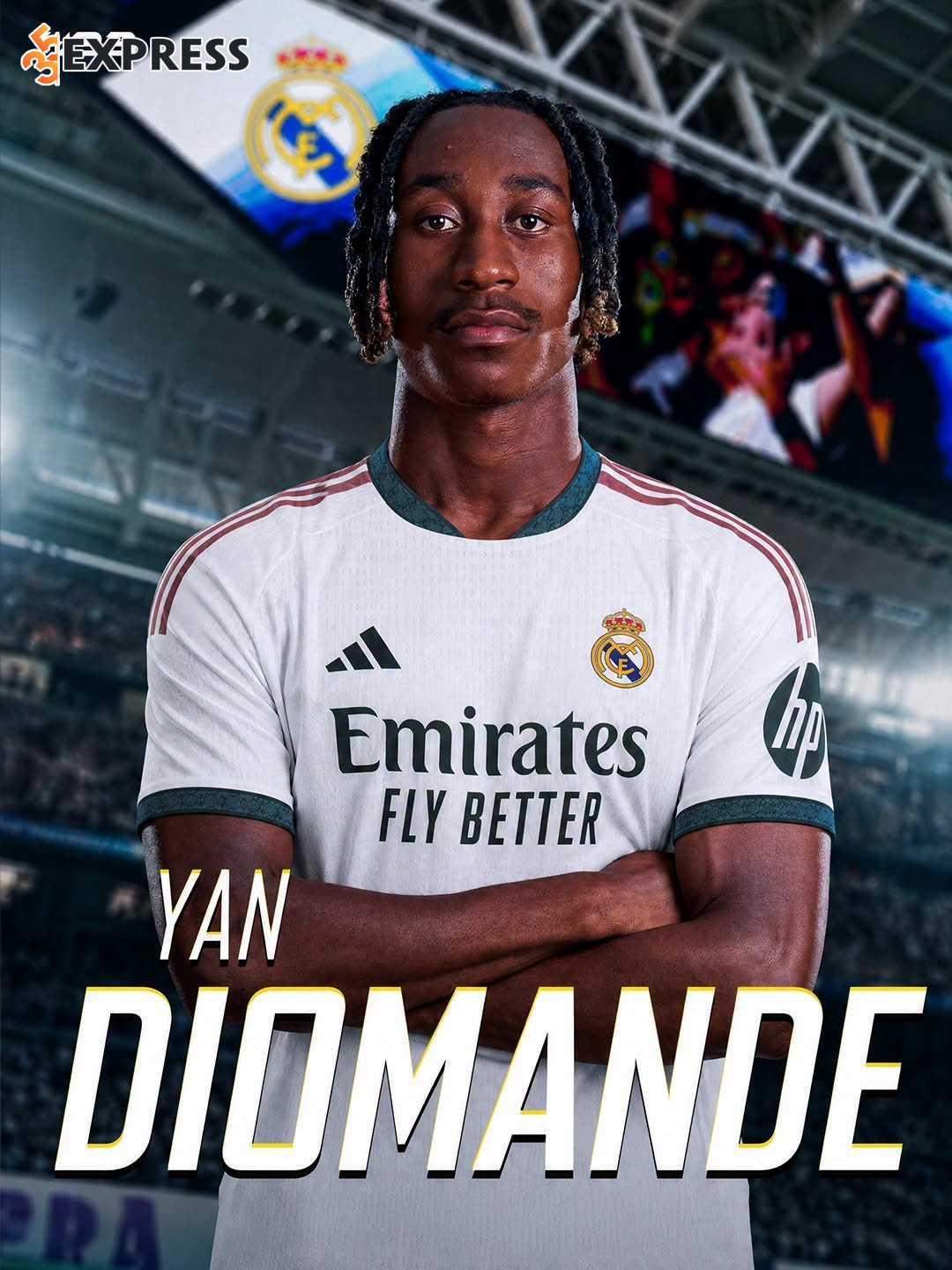 Yan Diomandé với bản hợp đồng kỷ lục gia nhập đội bóng Hoàng gia Real Madrid
