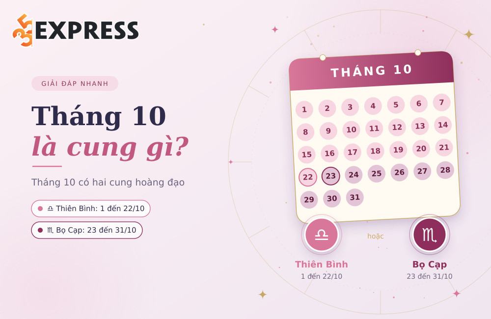 Tháng 10 là cung gì
