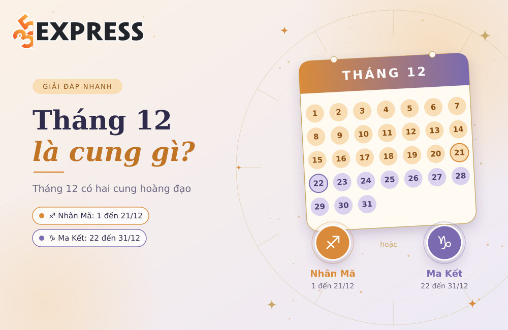 Tháng 12 là cung gì
