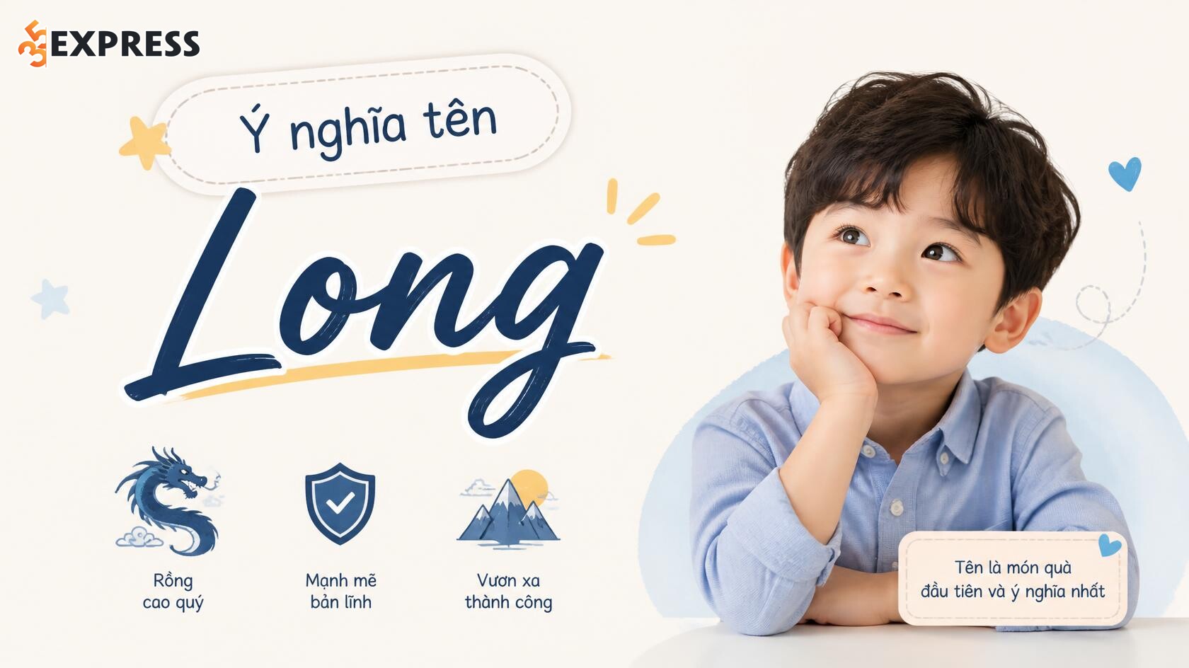 Ý nghĩa tên Long