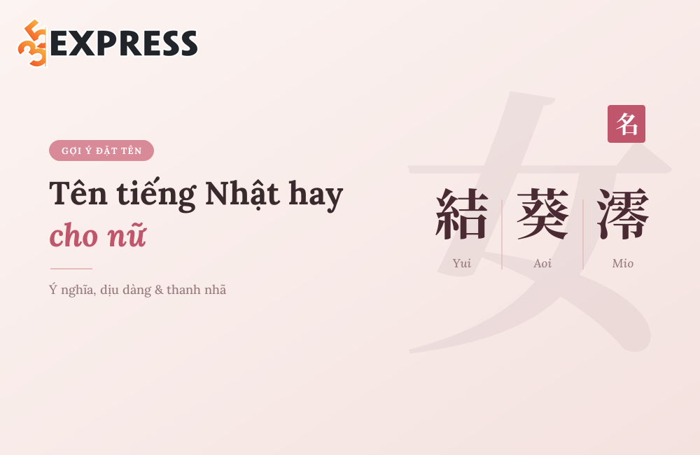 Tên tiếng Nhật hay cho nữ