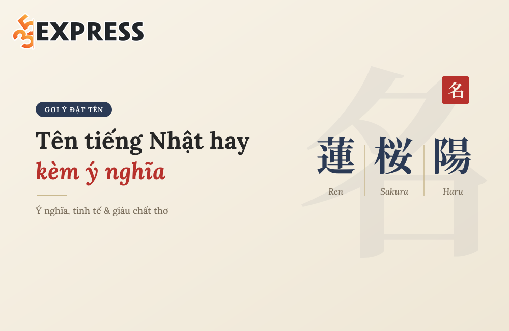 Tên tiếng Nhật hay