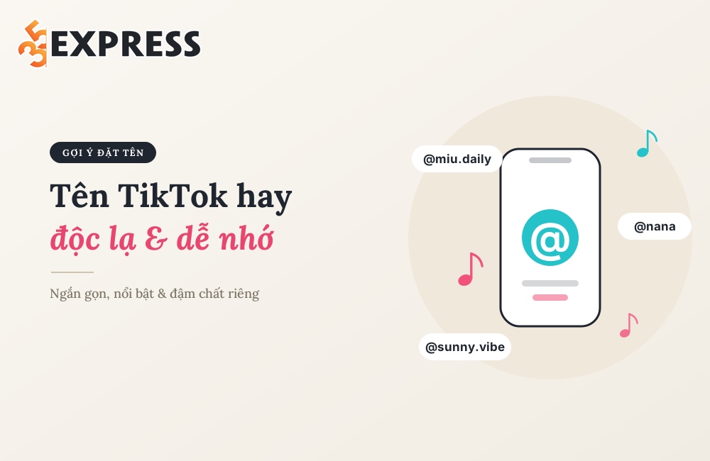 Tên TikTok hay