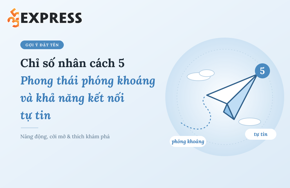 Chỉ số nhân cách 5 - Phong thái phóng khoáng và khả năng kết nối tự tin