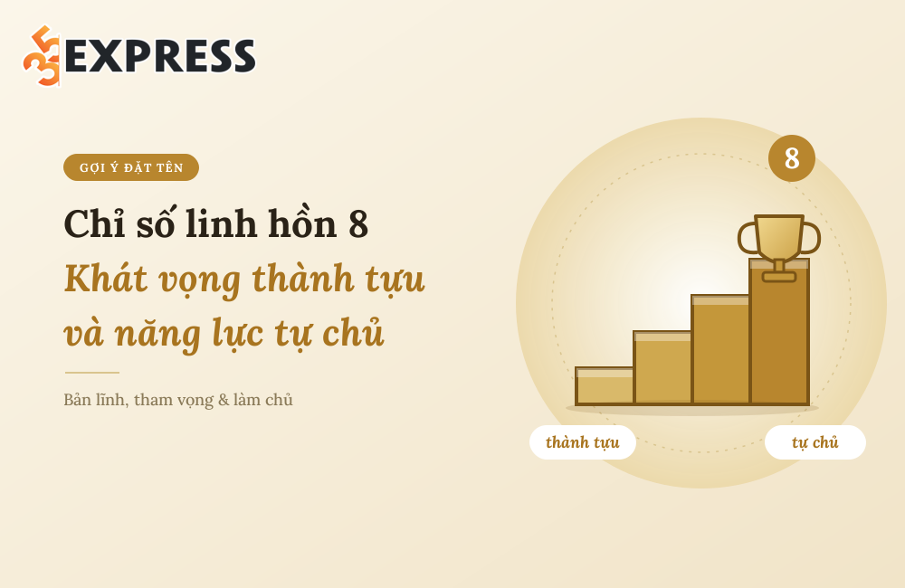 Chỉ số linh hồn 8 - Khát vọng thành tựu và năng lực tự chủ