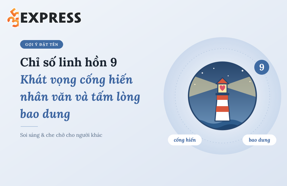 Chỉ số linh hồn 9 - Khát vọng cống hiến nhân văn và tấm lòng bao dung